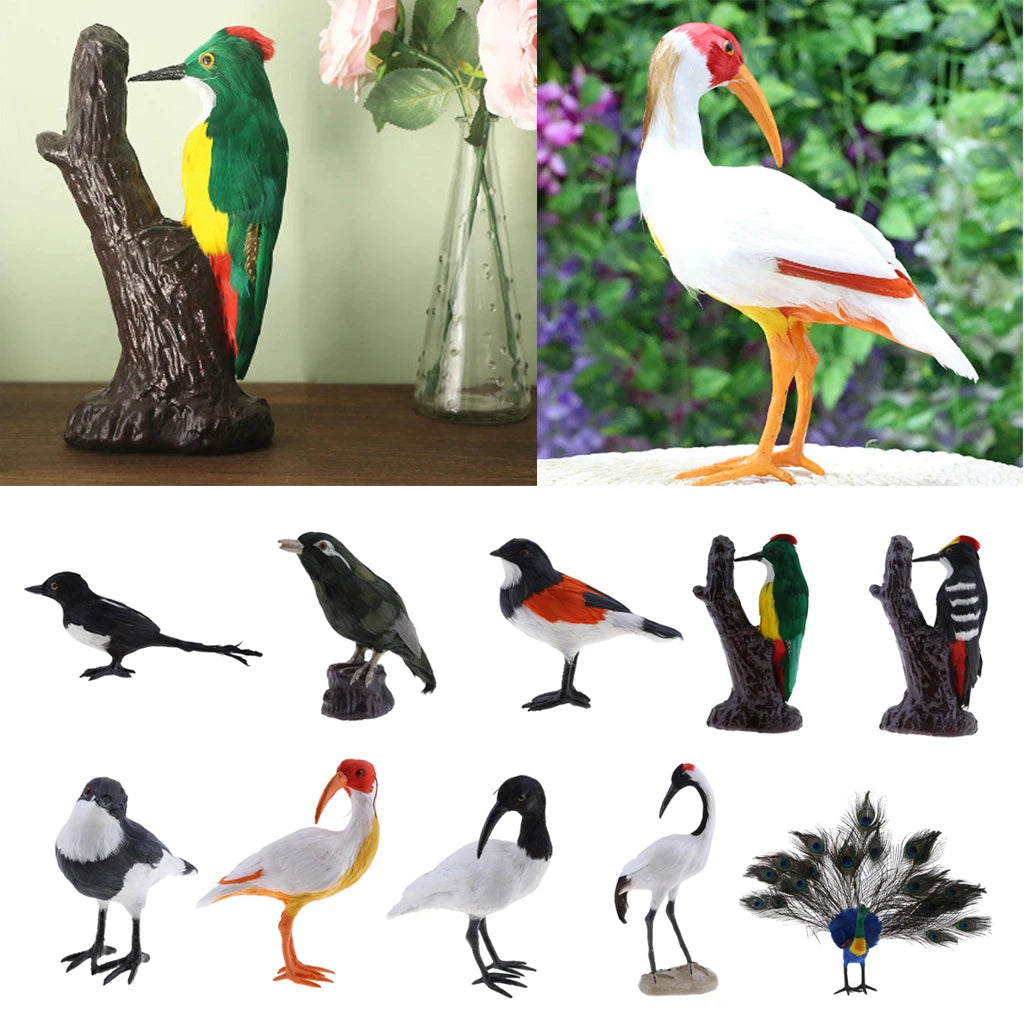 Realistic Bird Garden Statue – Weather-Resistant Outdoor Ornament