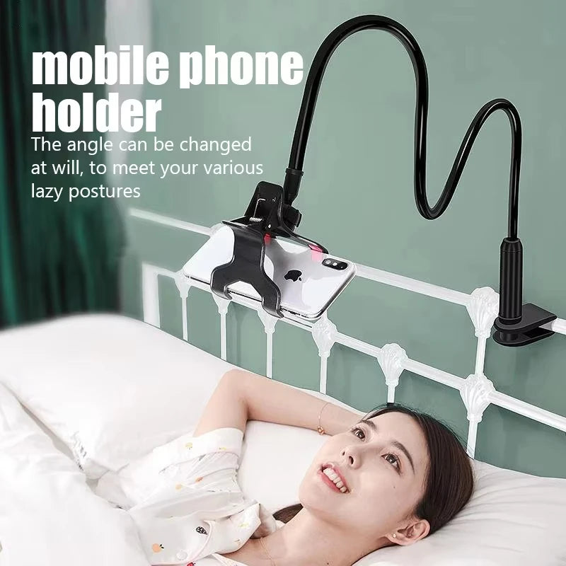 360° Flexible Gooseneck Phone Holder Clip Mount Stand