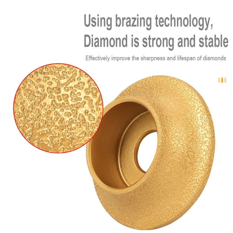 3" Brazed Diamond Grinding Disc for Granite, Marble & Ceramic