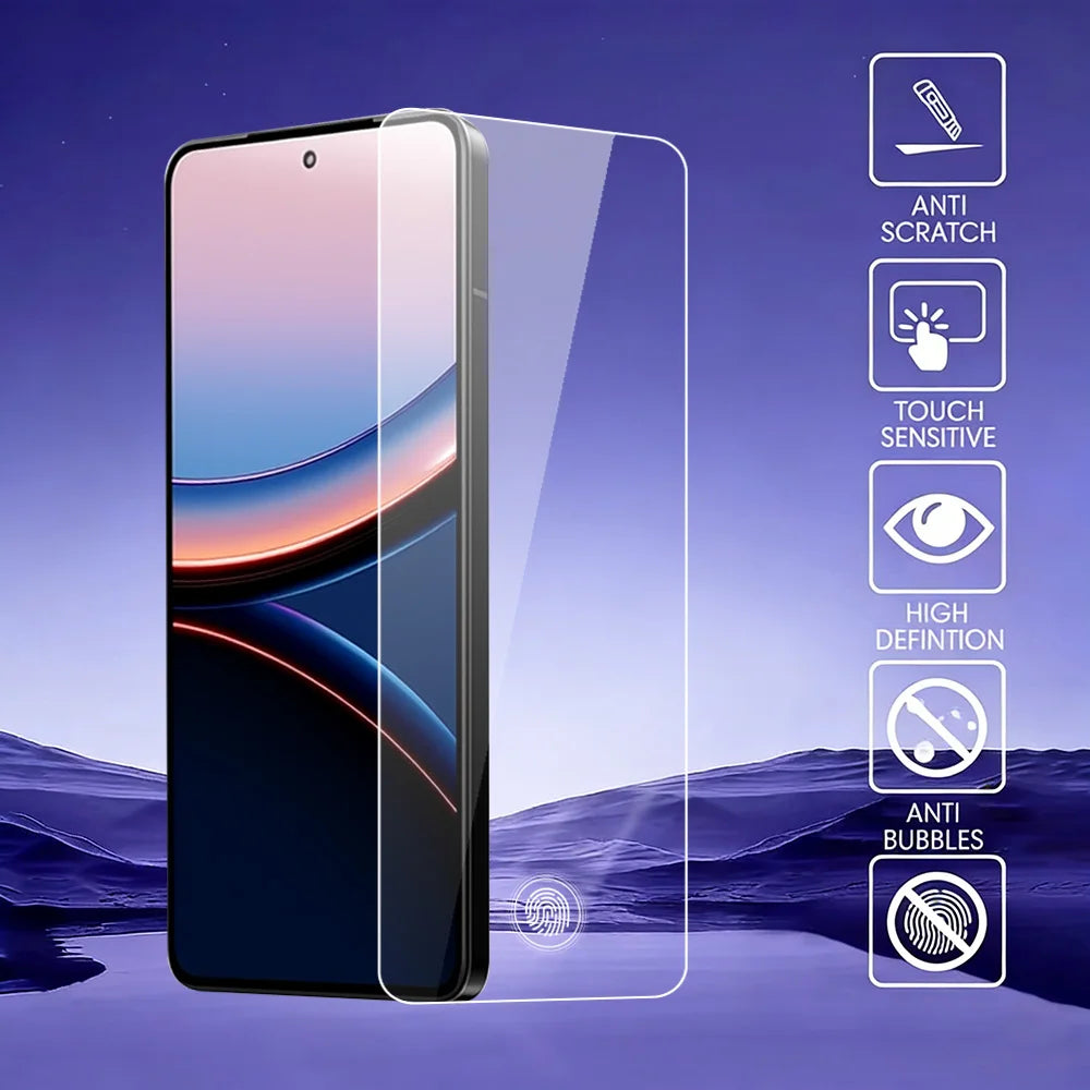 Tempered Glass Screen Protector for Poco F8 F7 X8 Pro – HD Full Cover