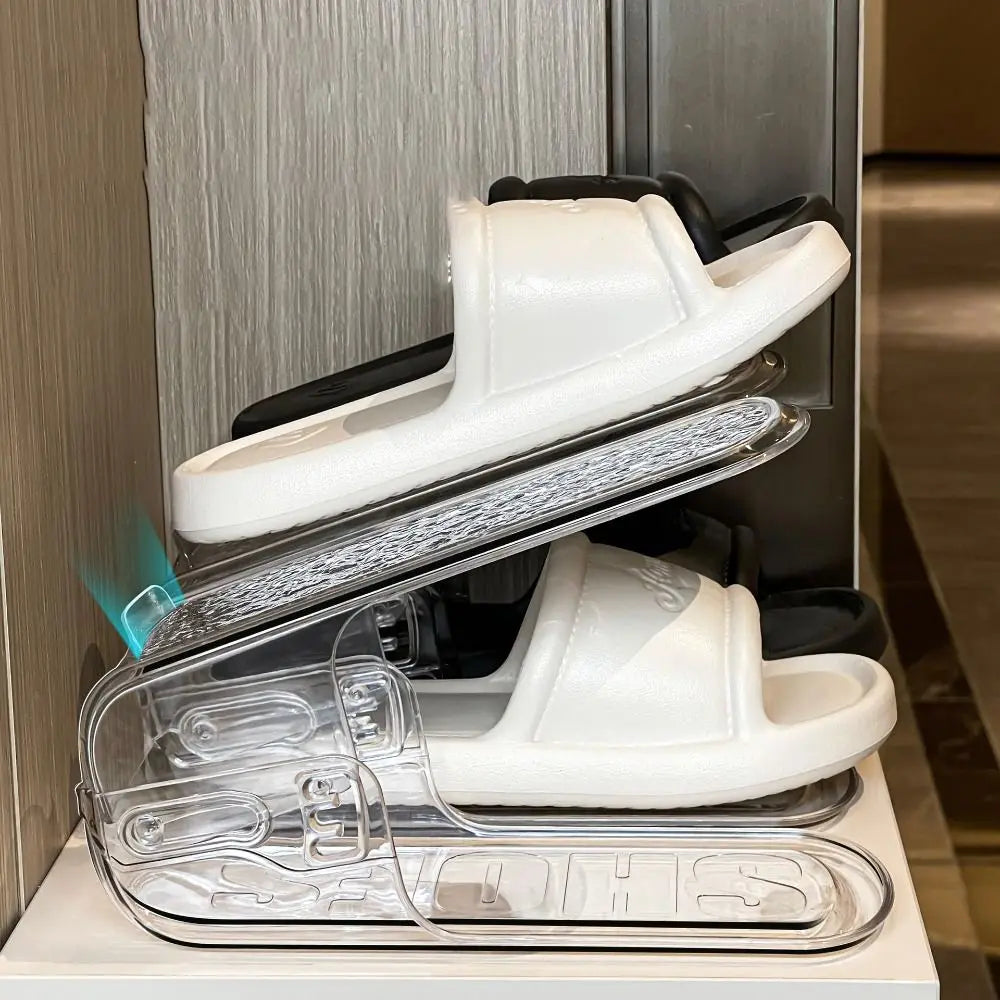 Double Layer Shoe Rack – Space-Saving Adjustable Organizer
