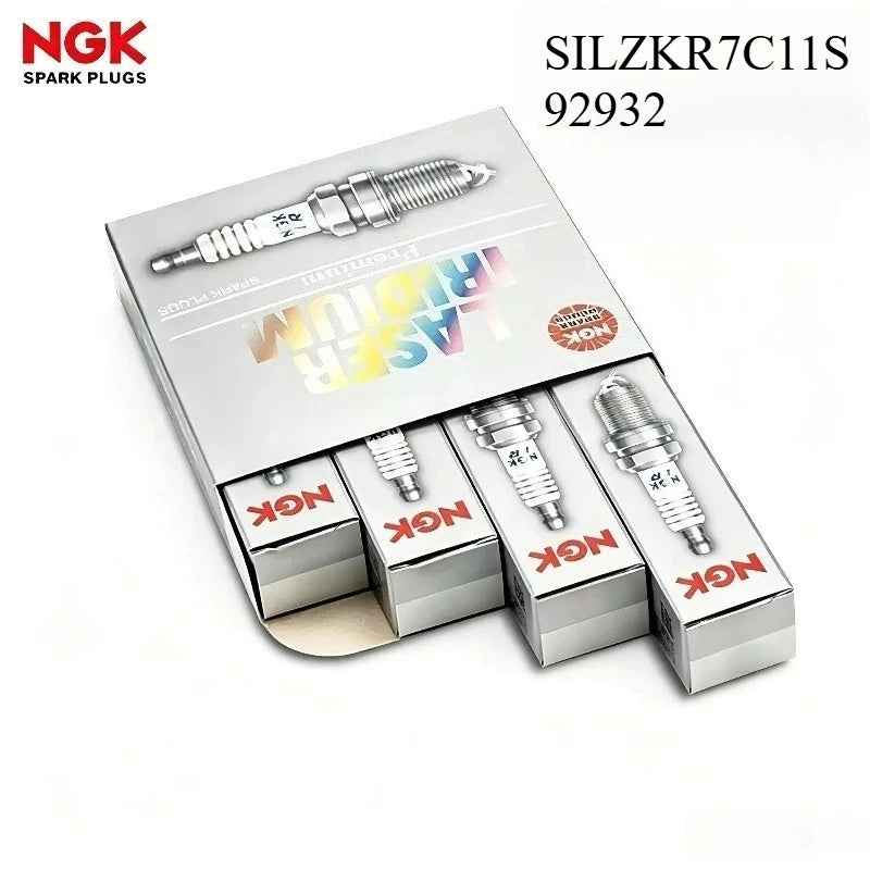 NGK SILZKR7C11S Iridium Platinum Spark Plugs 4-Pack | 92932