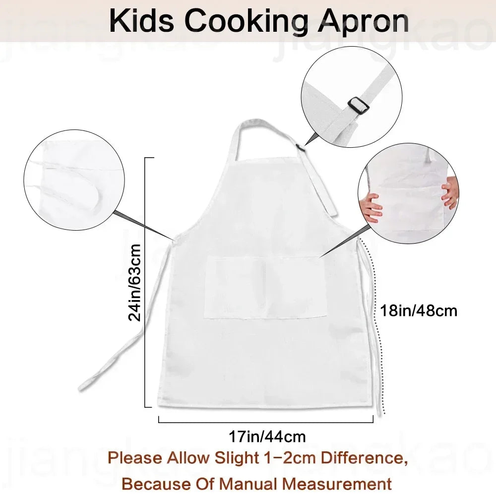 Personalized Christmas Kids Apron – Custom Name Deer Design
