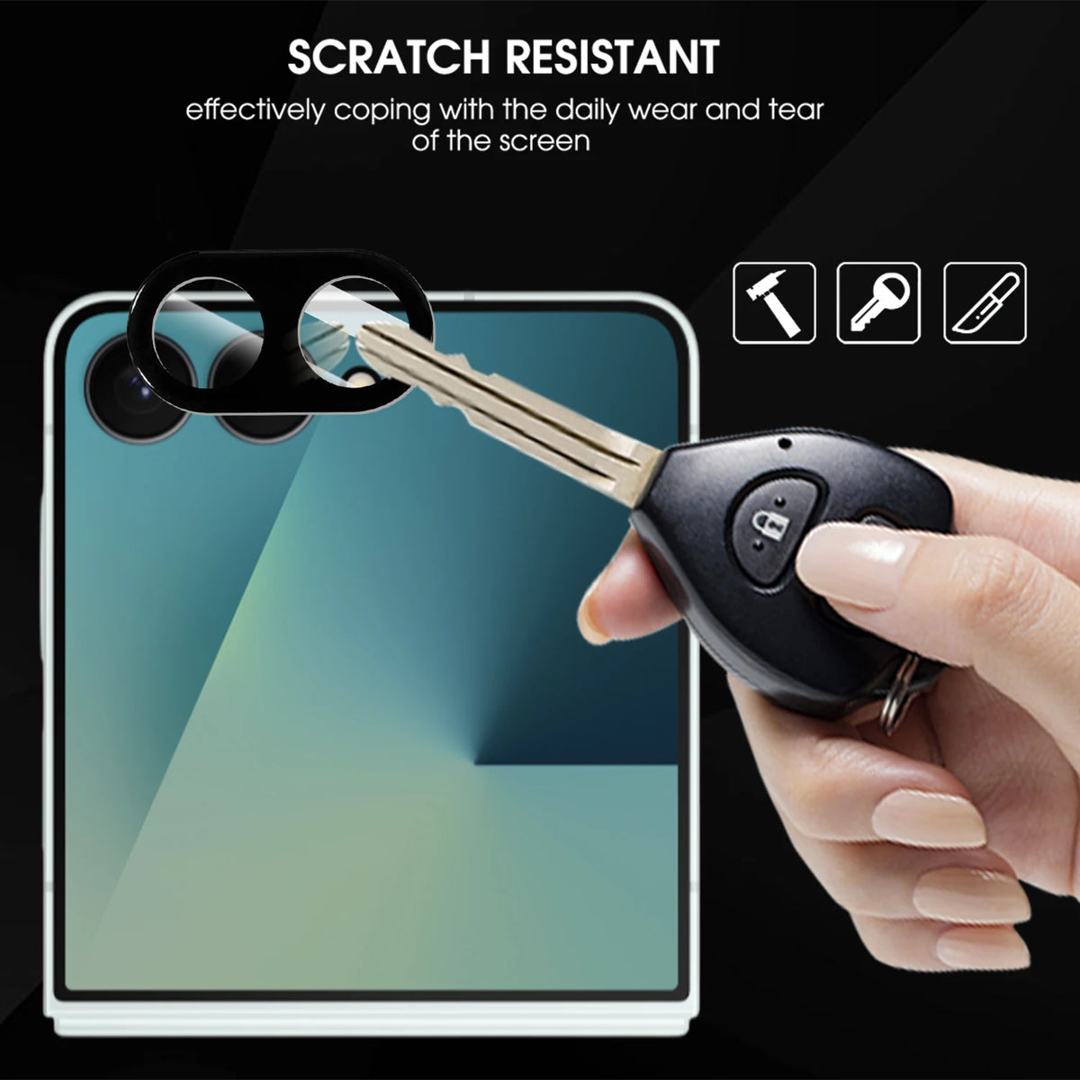 Tempered Glass Camera Lens Protector – Samsung Galaxy Z Flip 8