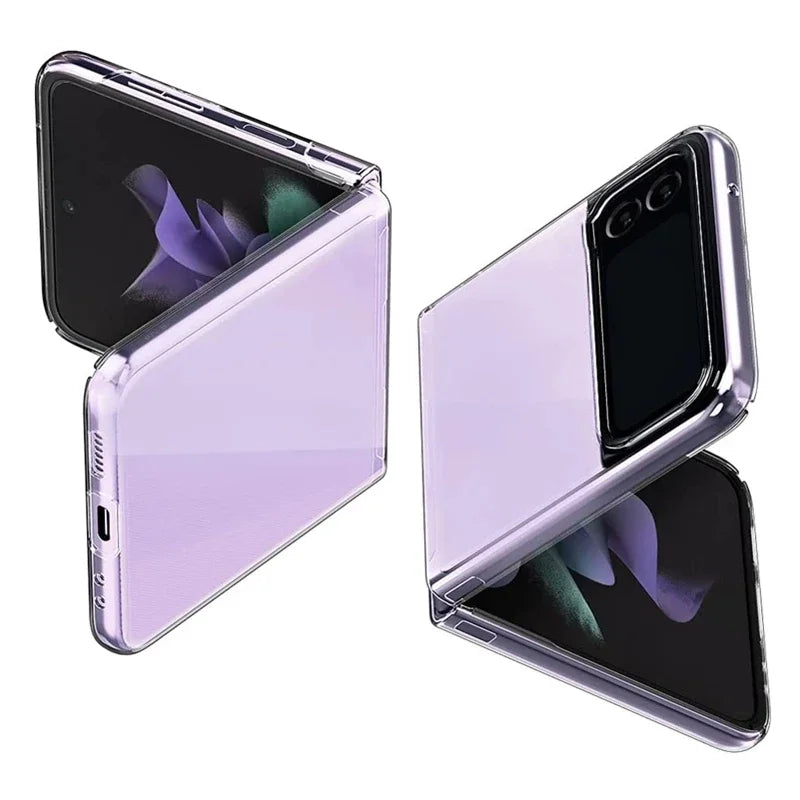 Clear Hard PC Case for Samsung Galaxy Z Flip 3 4 5 6 7