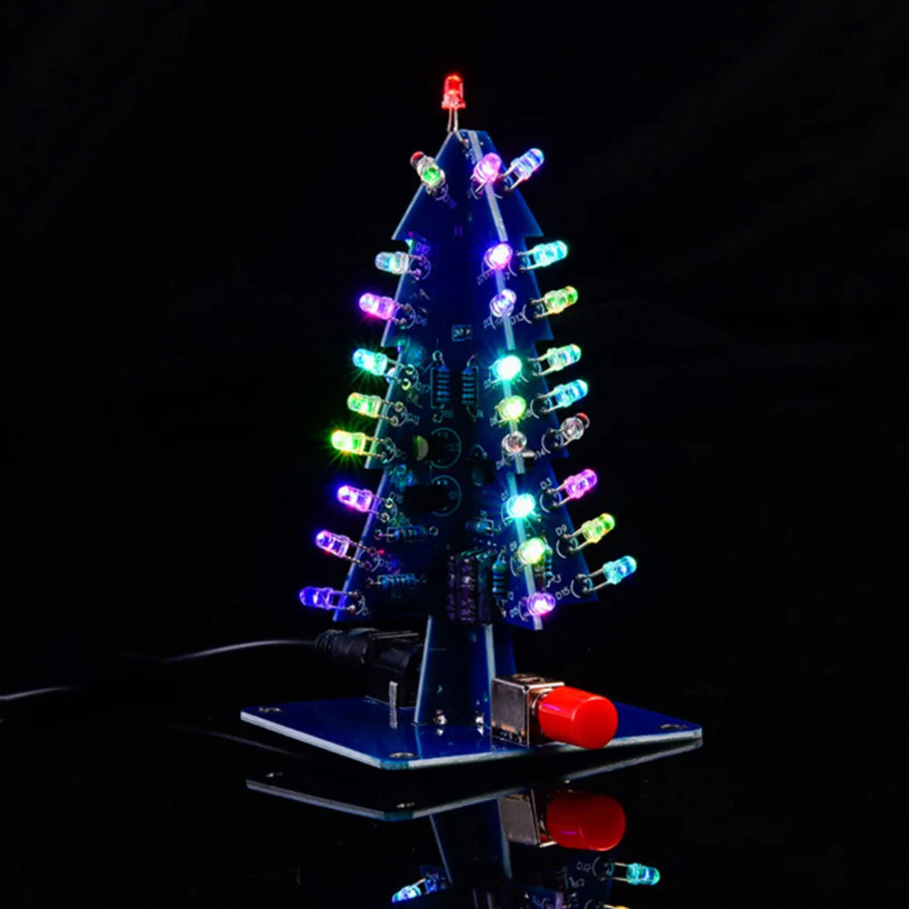 DIY Multicolour LED Christmas Tree Soldering Kit – DC 5V