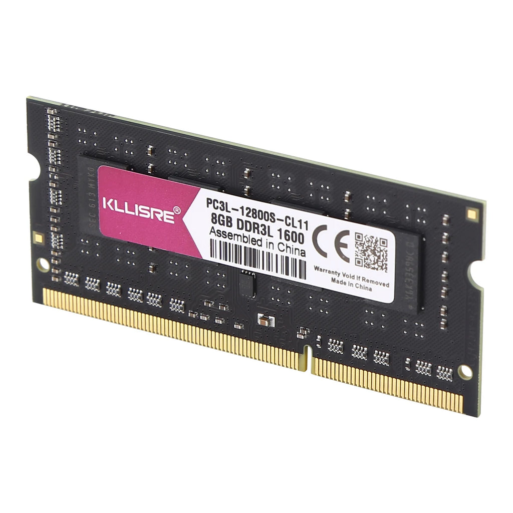 Kllisre 8GB DDR3/DDR3L SODIMM Laptop RAM 1600MHz