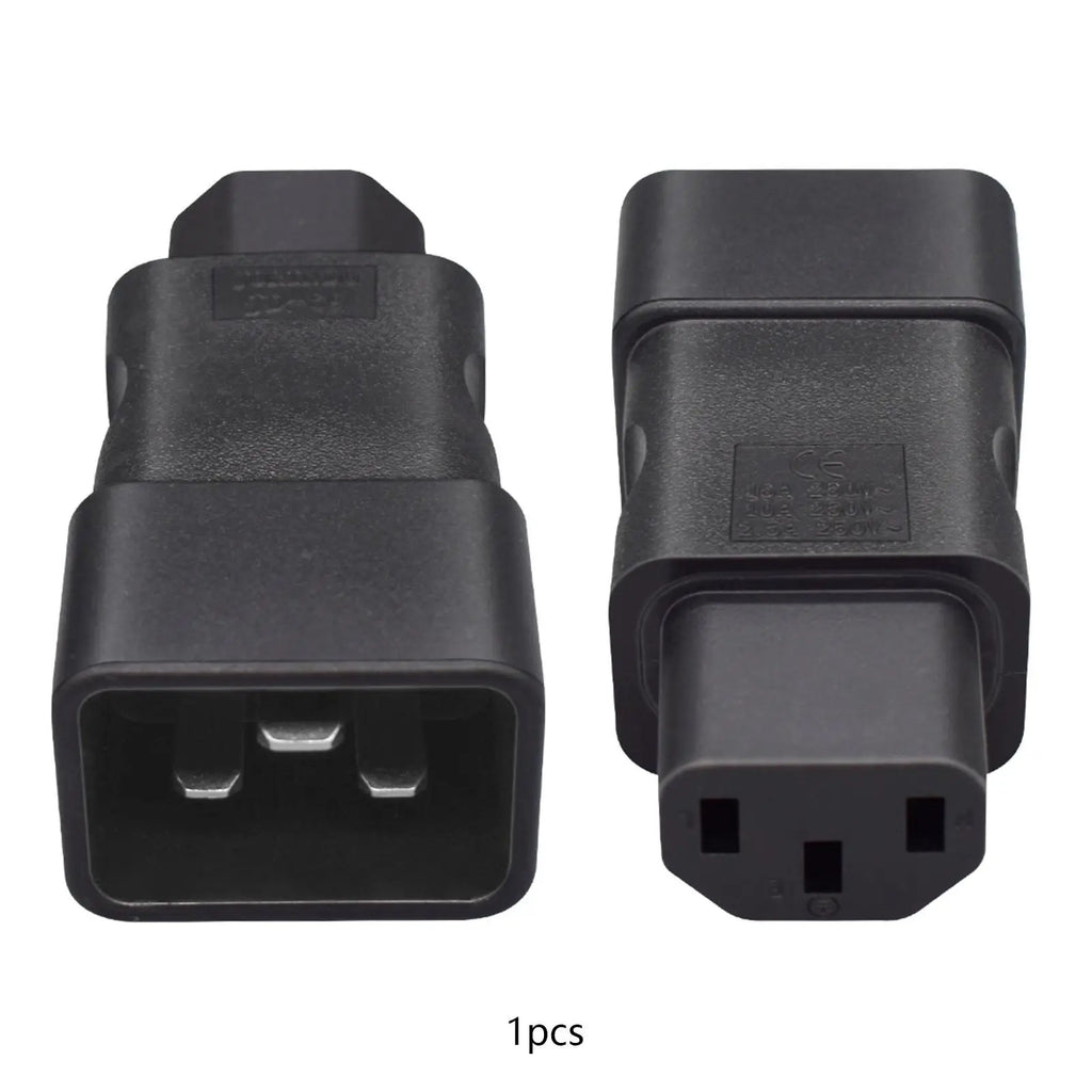 C20 to C13 Power Conversion Plug – IEC 320 Adapter 16A/10A
