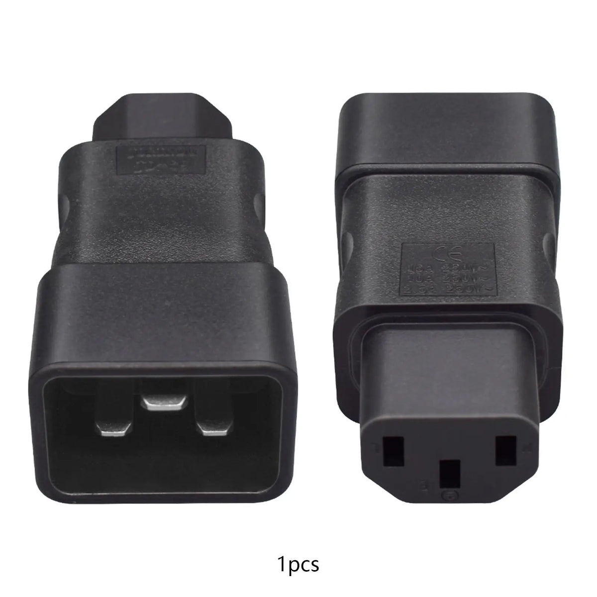 C20 to C13 Power Conversion Plug – IEC 320 Adapter 16A/10A