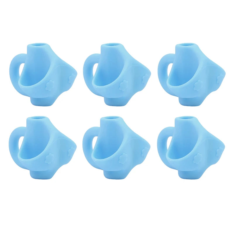 Silicone Pencil Grip Posture Corrector for Kids – 1 or 6 Pcs