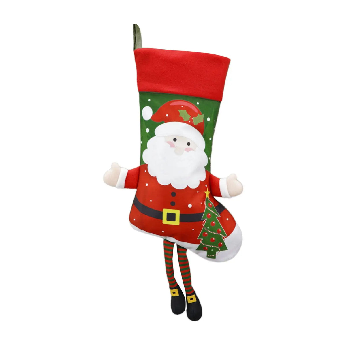 Christmas Stocking Gift Bag – Fireplace & Tree Hanging Decor