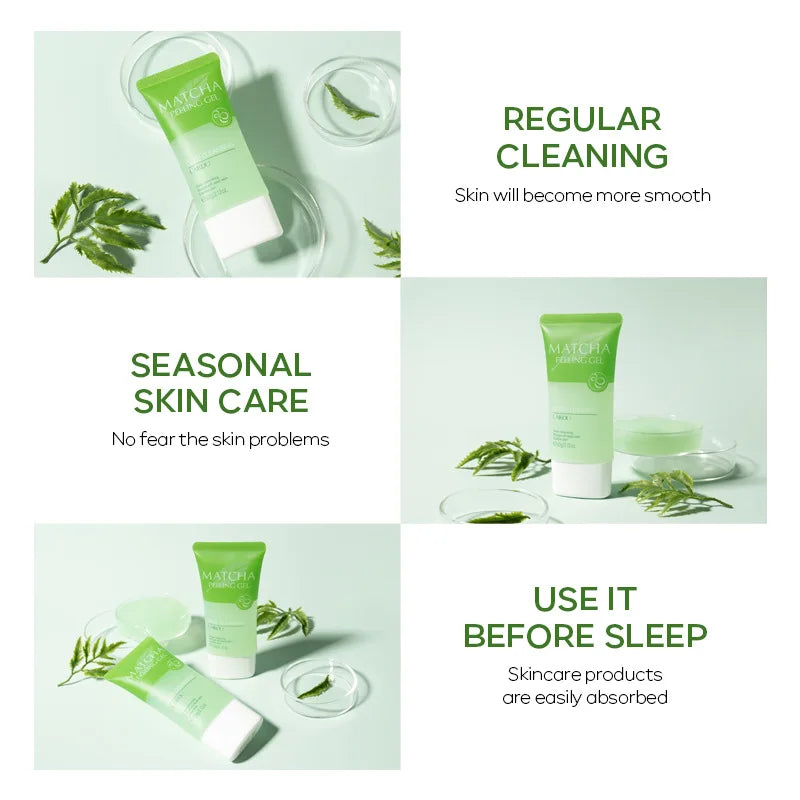 LAIKOU Matcha Exfoliating Peeling Gel Face Scrub 60g