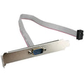 RS232 DB9 9-Pin to IDC 10-Pin Ribbon Cable Bracket Adapter