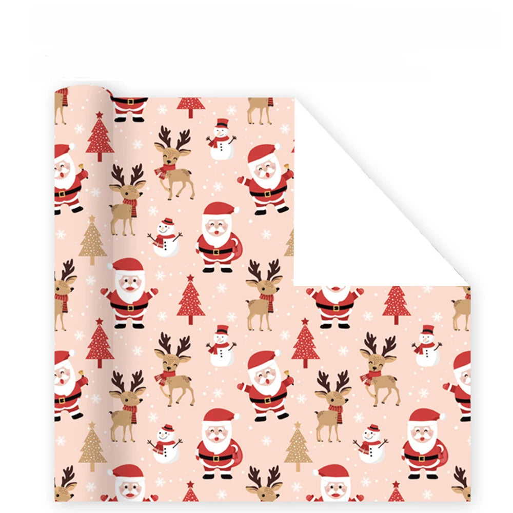 2025 Christmas Gift Wrapping Paper – Santa & Festive 50x70cm