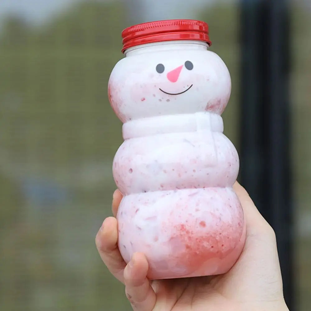 500ml Christmas Snowman Candy Jar – Festive PET Storage Bottle