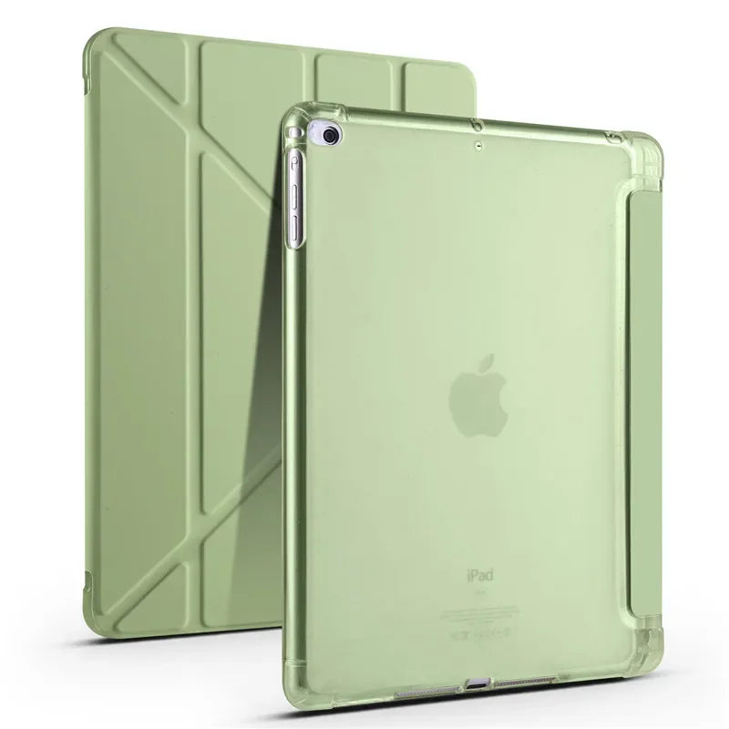 VIGENCIA iPad PU Leather Folio Case with Pen Holder Stand