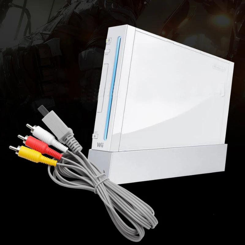 Nintendo Wii & Wii U AV Cable 1.8m Gold-Plated RCA Composite