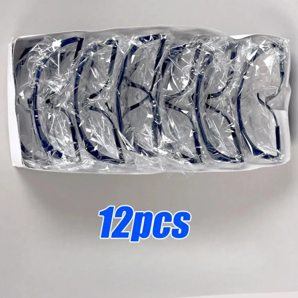 12-Pack Safety Glasses – Wind, Dust & Splash Protective Eyewear