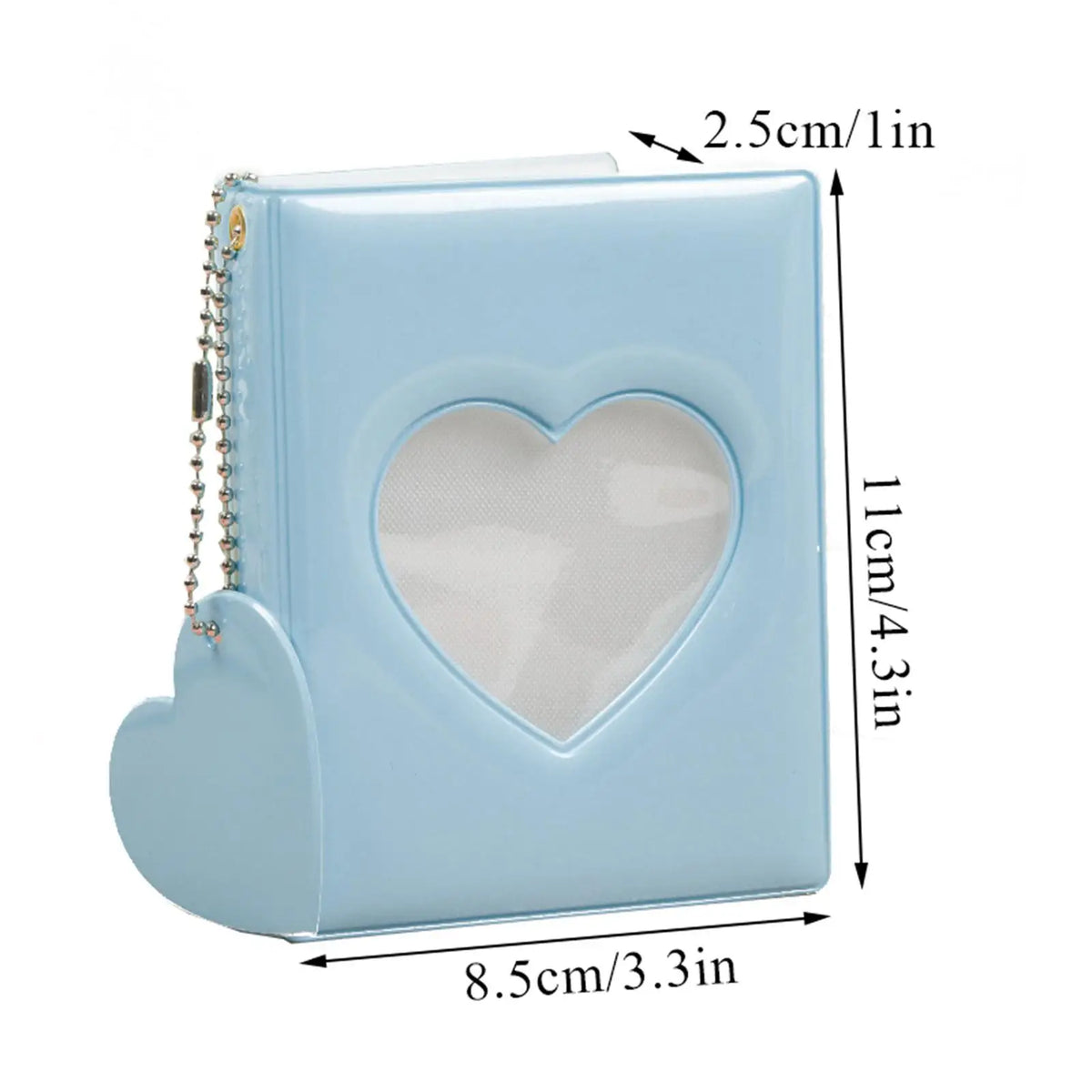 3-Inch Hollow Heart PVC Photocard Organizer Mini Album