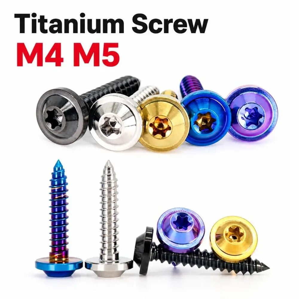 GR5 Titanium Self-Tapping Screw M4 M5 Torx Drive Trim Panel