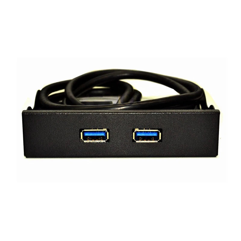 Dual USB Hub 3.5" Floppy Bay Front Panel – USB 3.0 & 2.0
