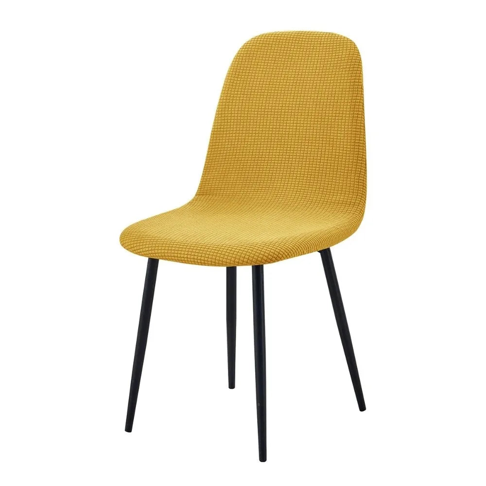 Stretch Jacquard High Back Dining Chair Cover Slipcover