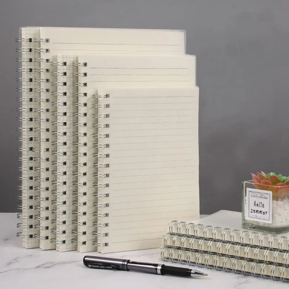 Spiral Coil Notebook A4/A5/A6/B5 – Grid, Lined & Blank Pages