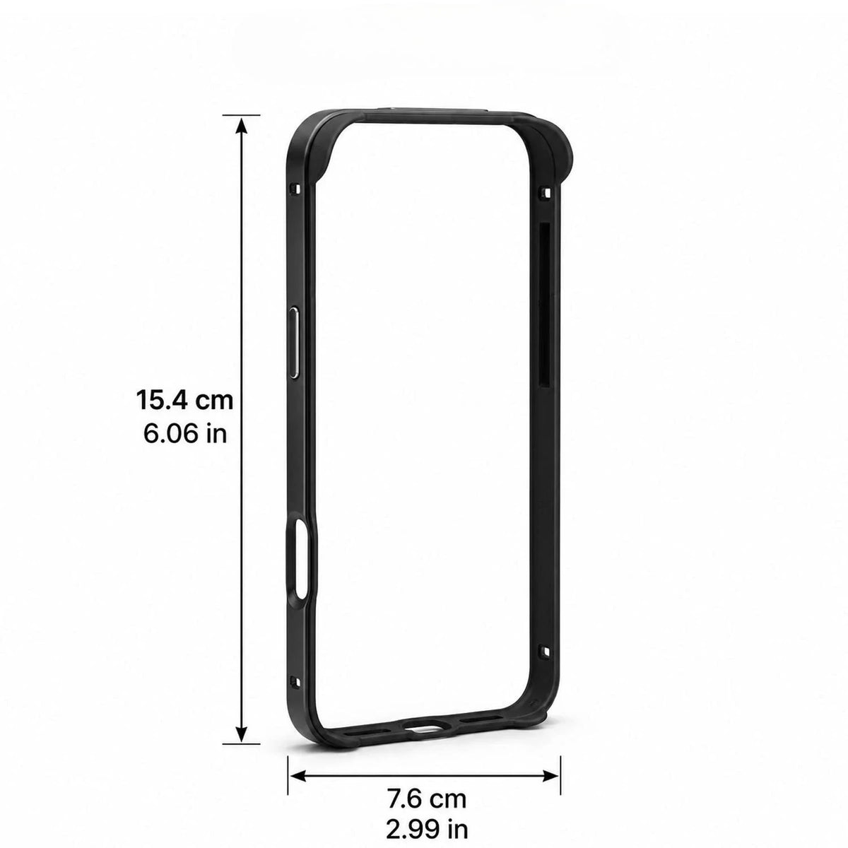 BAPPSUS iPhone 18 Pro Max Aluminum Bumper Frame Case