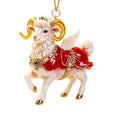 Acrylic Rhinestone Goat Hanging Ornament | Zodiac Souvenir