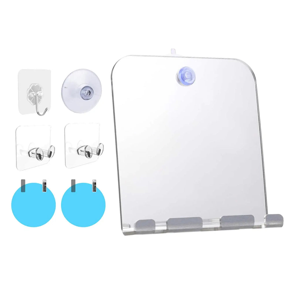 Fogless Shower Mirror with Suction Cup – Shatterproof Travel