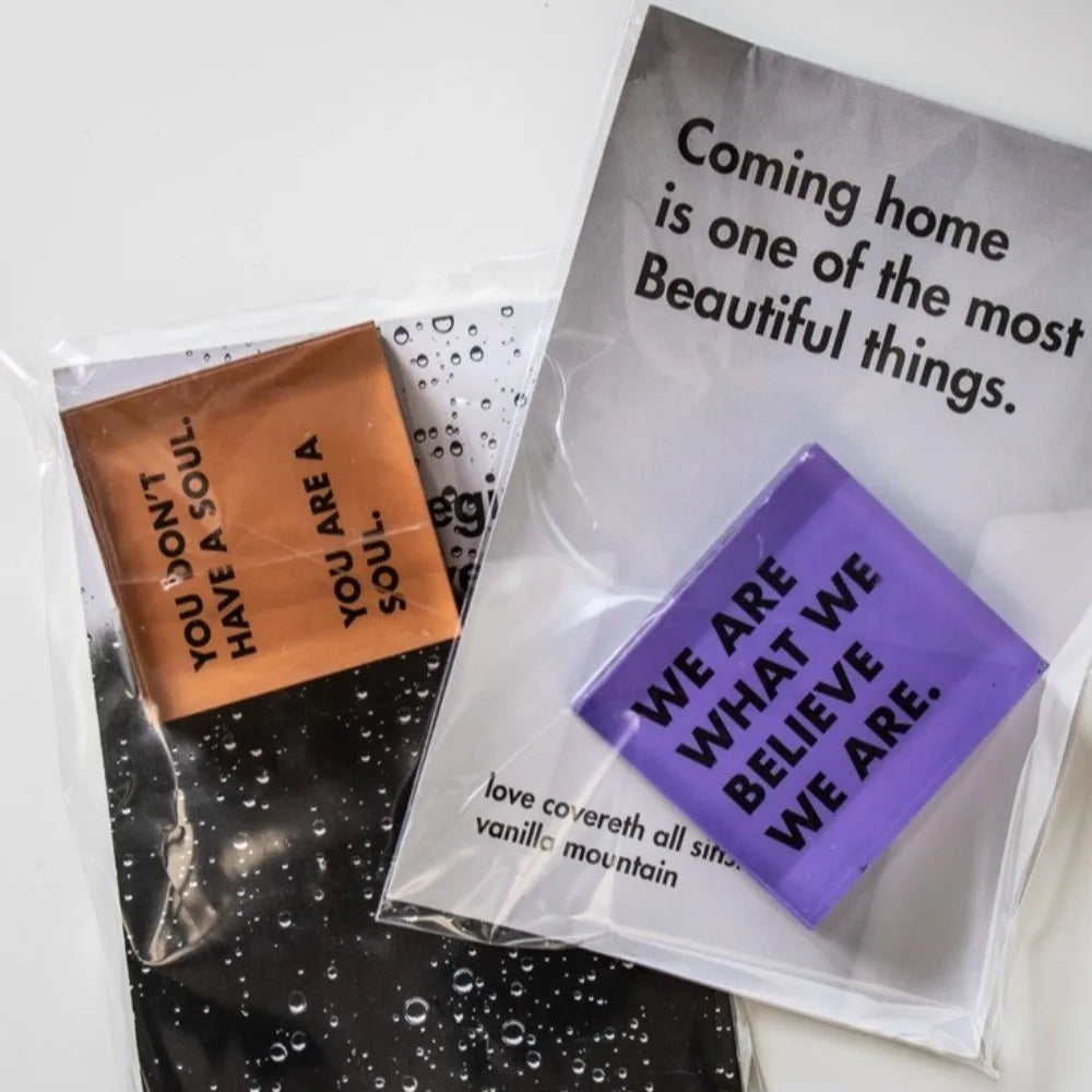 5-Pack DIY Transparent Acrylic Fridge Magnet Set – Self-Adhesive