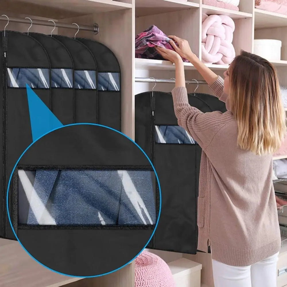 PEVA Hanging Garment Bag – Dustproof Closet Clothing Cover
