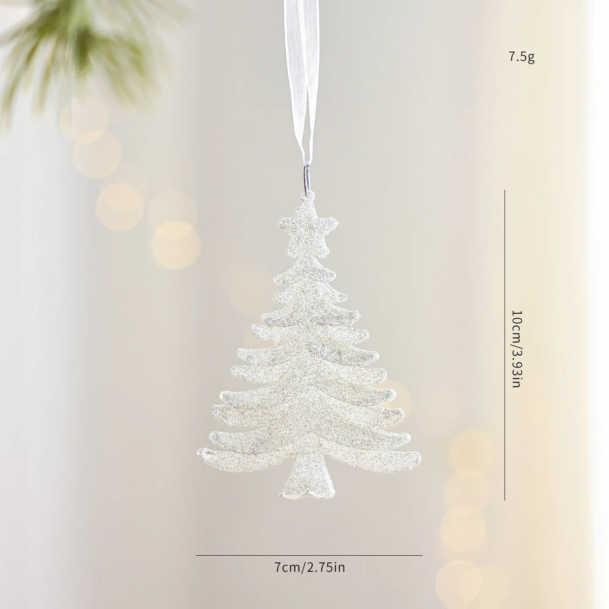 White Snowman Christmas Bell Ornament – Holiday Tree Decor