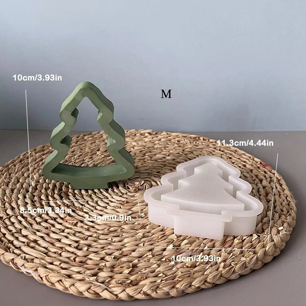 3D Christmas Tree Silicone Mold – Resin, Wax & Plaster Casting