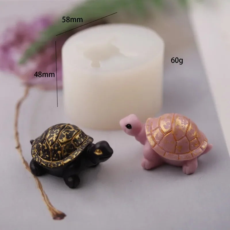 Mini Turtle 3D Silicone Mold – Candle Soap Resin Chocolate