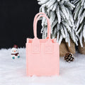 Christmas Non-Woven Felt Gift Bag with Cartoon Stickers