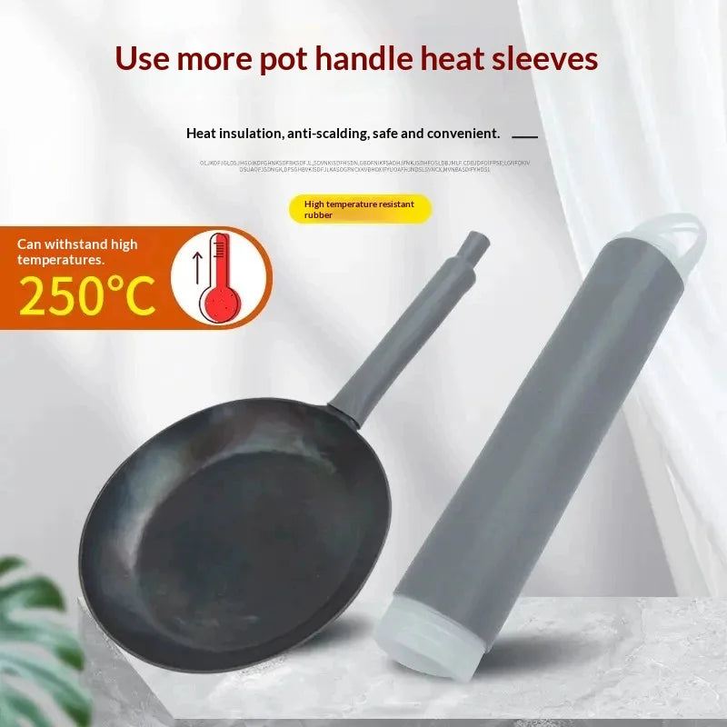 Heat-Resistant Silicone Pan Handle Cover – Non-Slip Grip