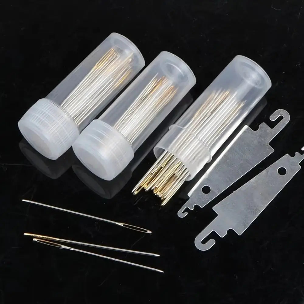 100-Piece Stainless Steel Cross Stitch Embroidery Needle Set