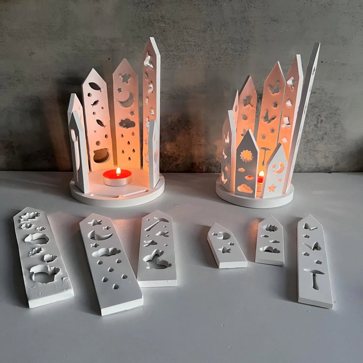 Leaf Butterfly Animal Skeleton Candle Holder Silicone Mould