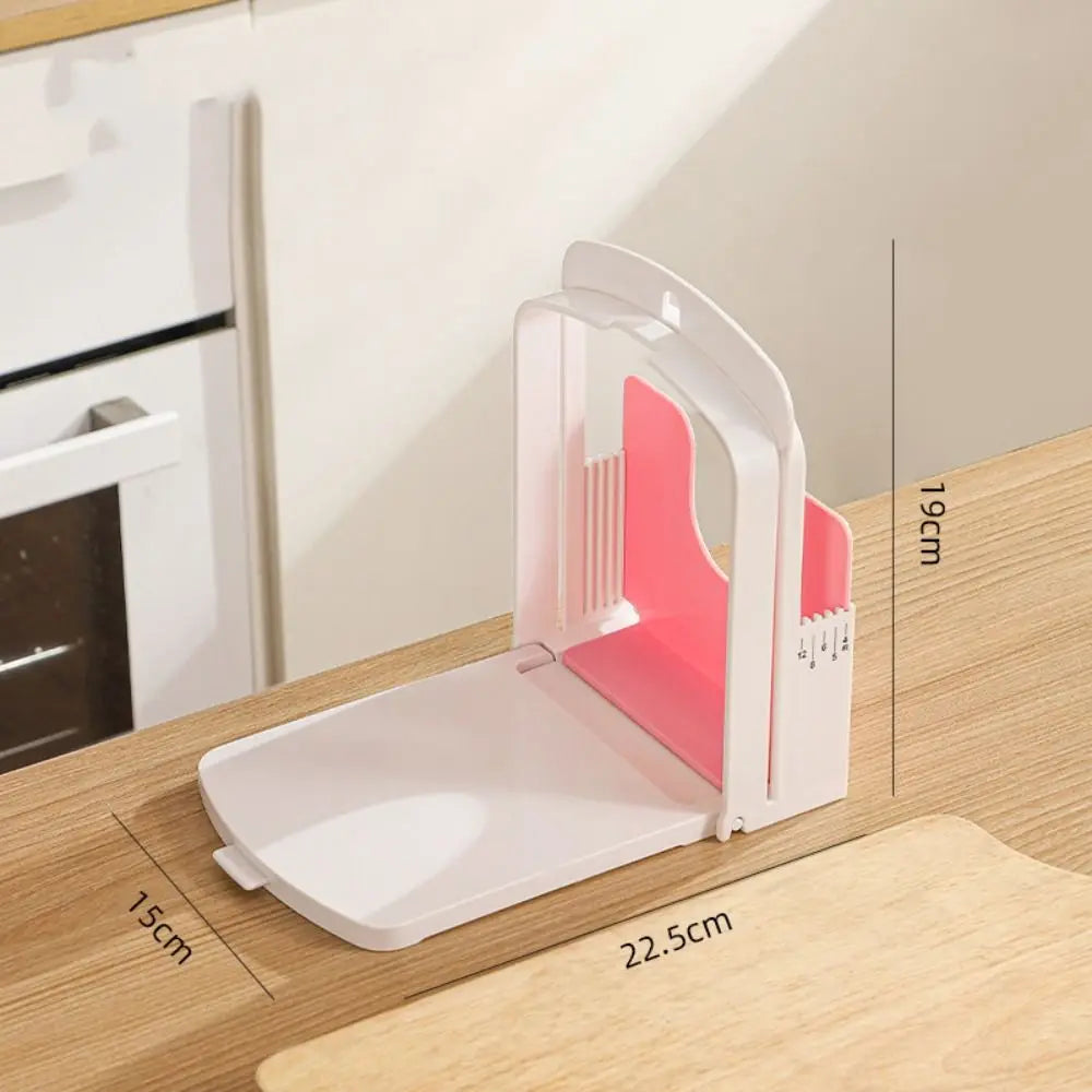 Foldable Bread Slicer Guide – 5 Thickness Settings, BPA-Free