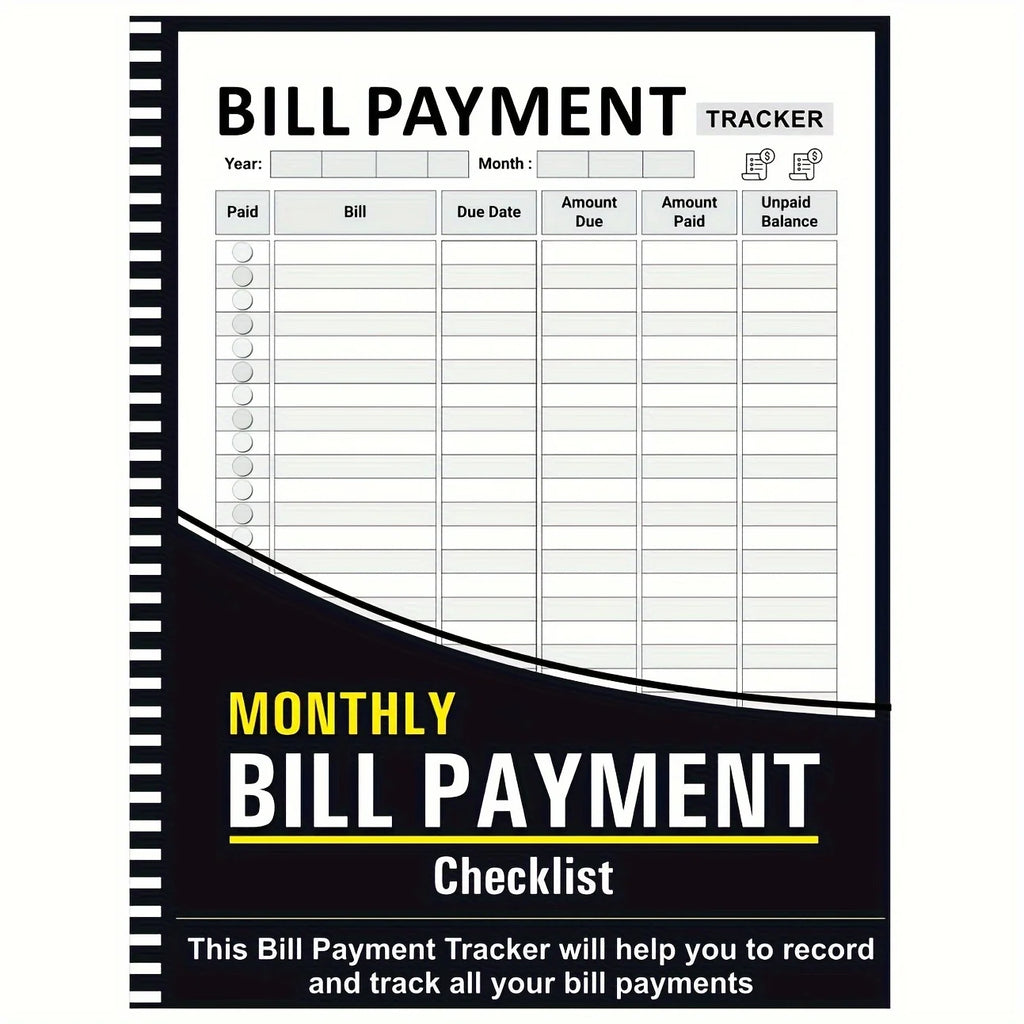 Monthly Budget Planner & Bill Tracker Notebook | Finance Book
