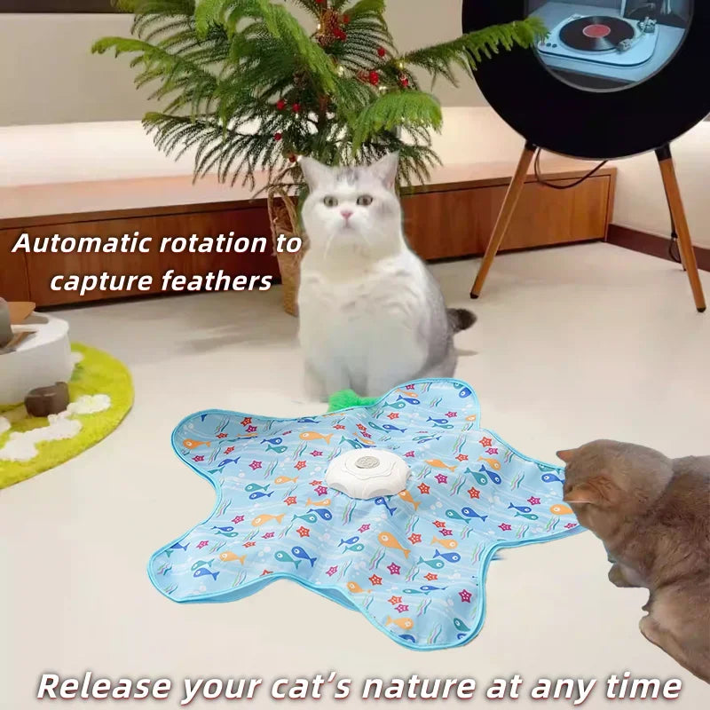 Touch-Activated Hide & Seek Squeaky Mouse Toy for Cats