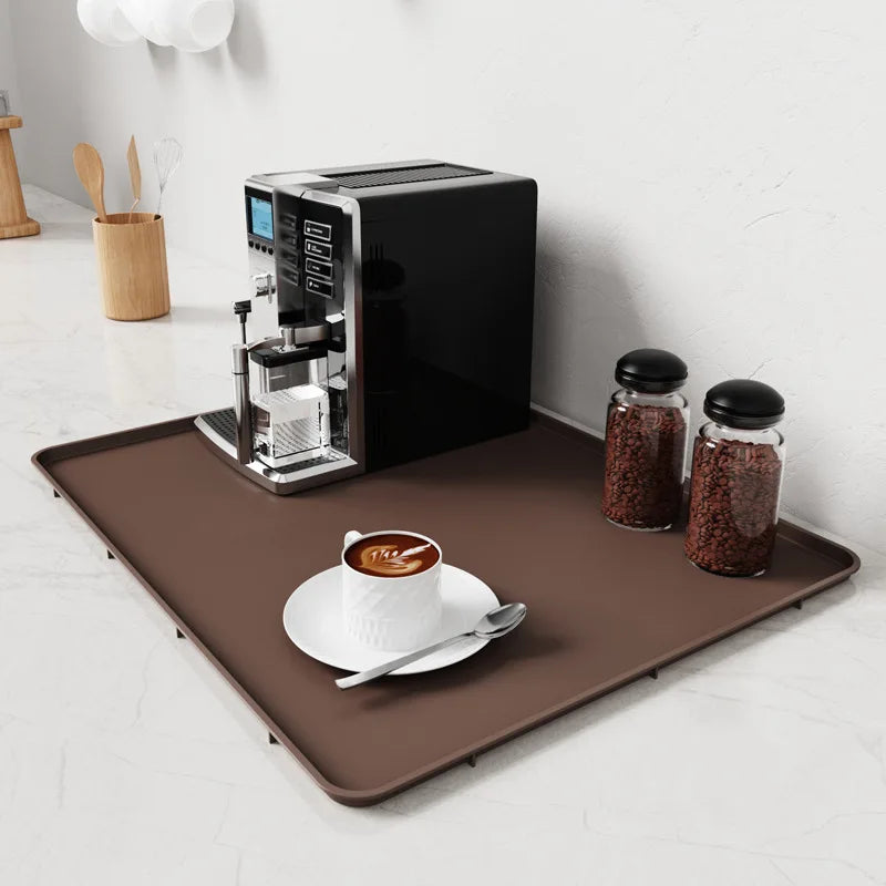 Silicone Coffee Station Mat – Non-Slip Heat Resistant Tray