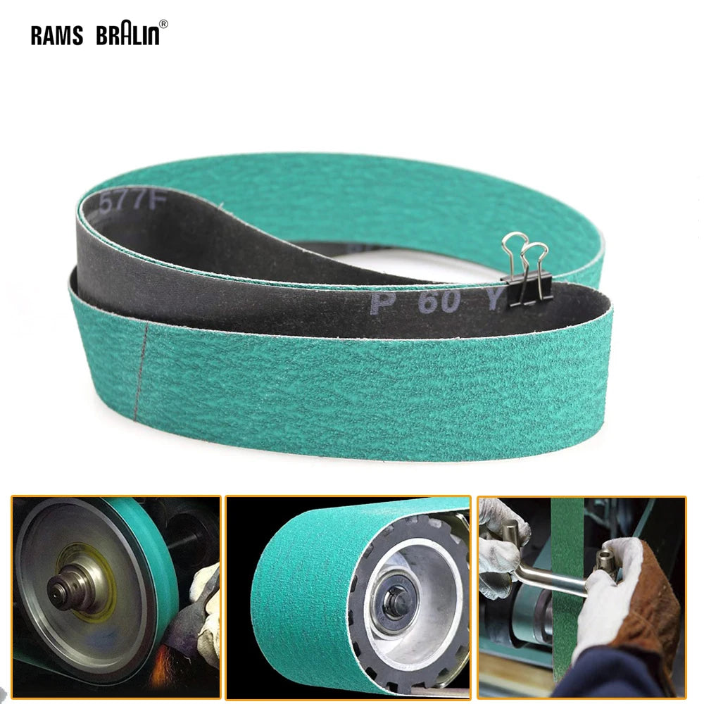 Zirconia Oxide Sanding Belts P40–P120 | Knife & Metal Grinding