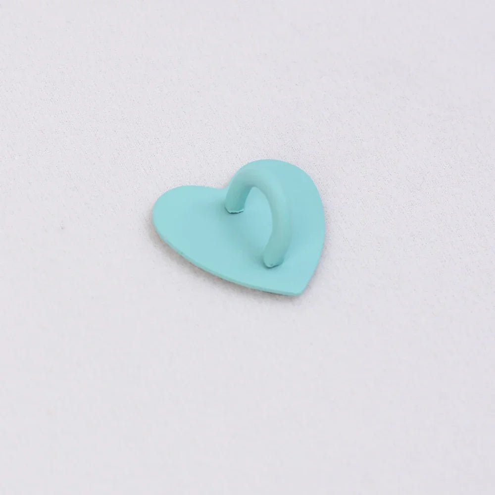 Self-Adhesive Metal Heart Phone Ring Stand & Hook Charm