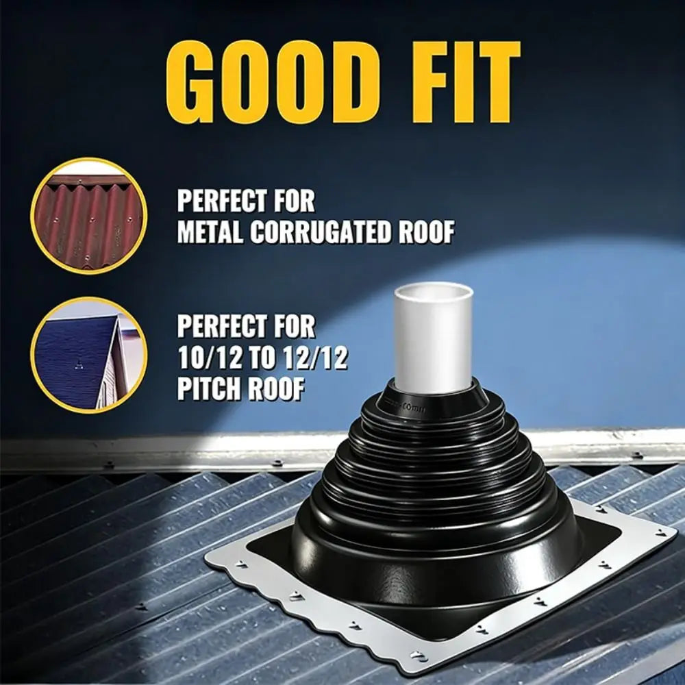 Silicone Roof Pipe Boot – Flexible Waterproof Vent Cover
