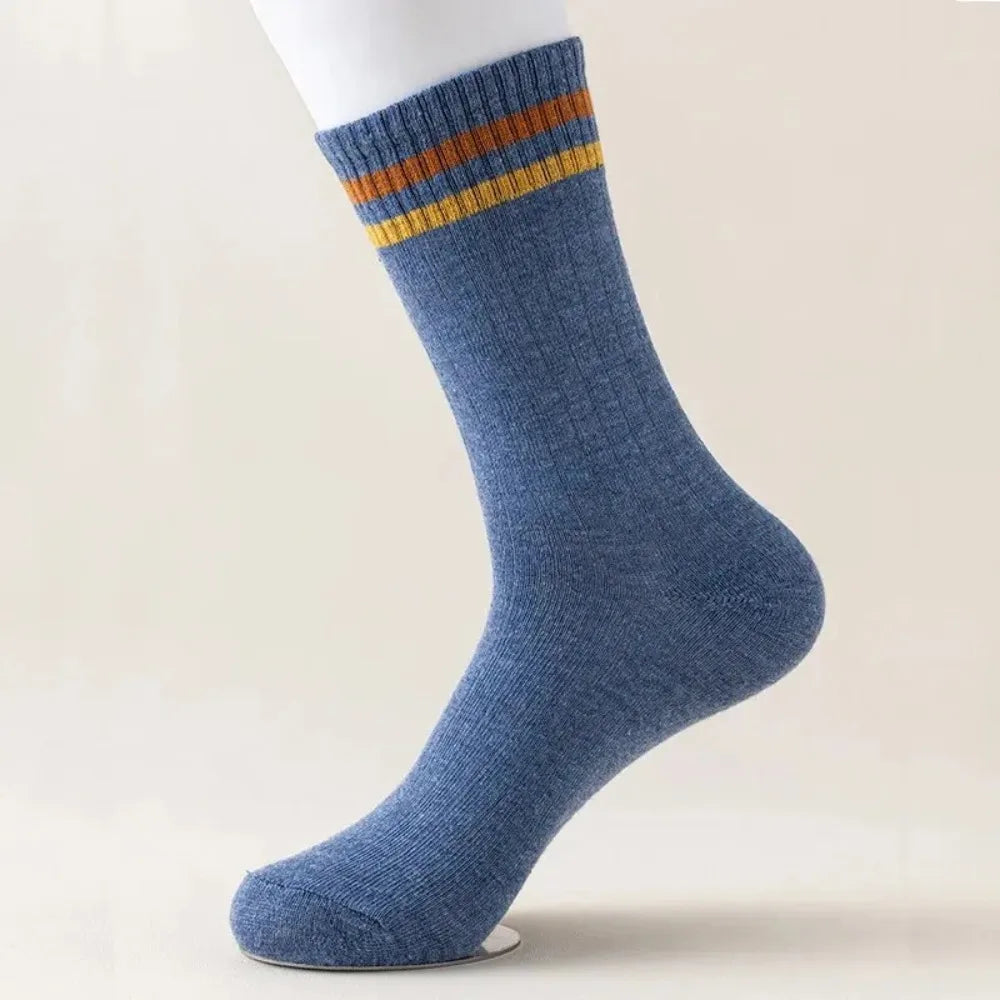 5-Pack Moisture-Wicking Crew Sports Socks | Breathable Comfort