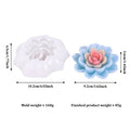 3D Flower Silicone Candle Mold – Rose & Lotus Soap Craft