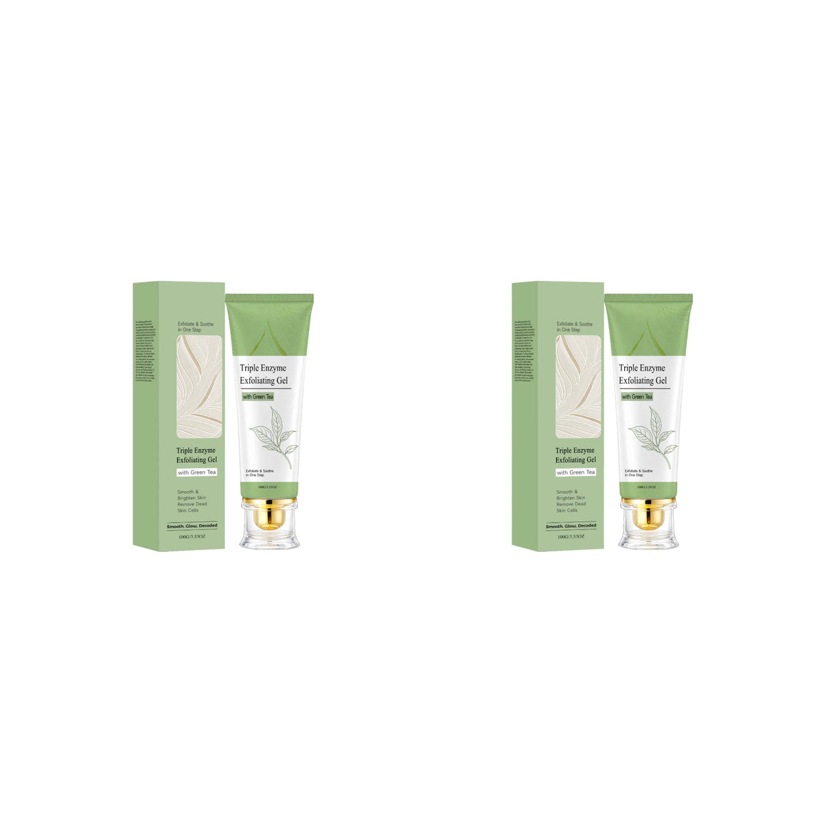 Triple Enzyme Green Tea Exfoliating Face Peel Gel | Brightening