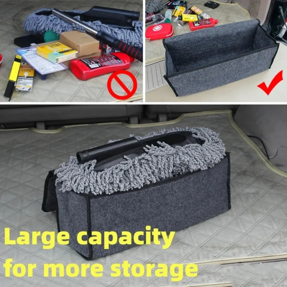 Large Anti-Slip Car Trunk Organizer with Compartments